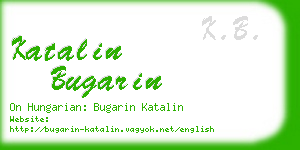 katalin bugarin business card